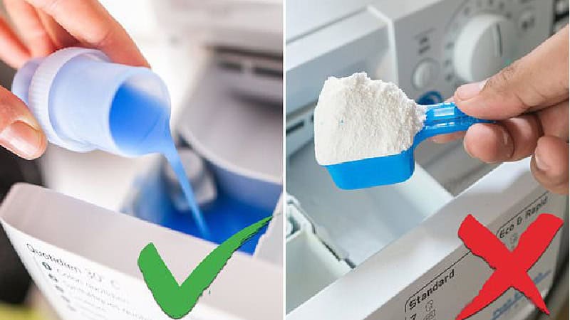 مزایا و معایب مایع و پودر لباسشویی