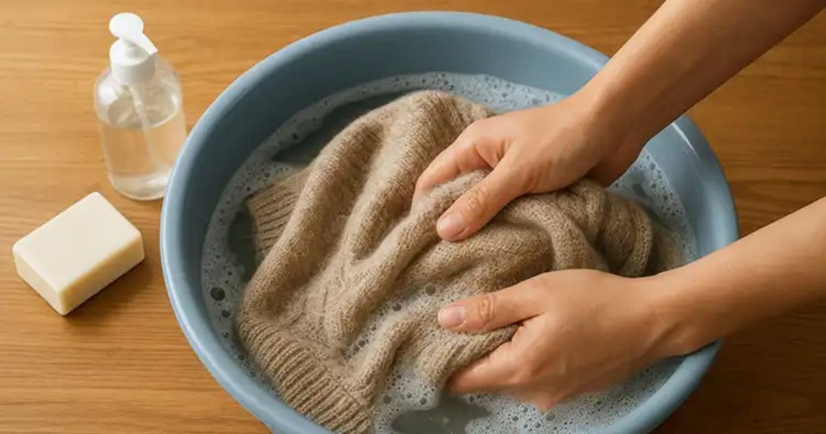 شستن دستی لباس پشمی در خانه