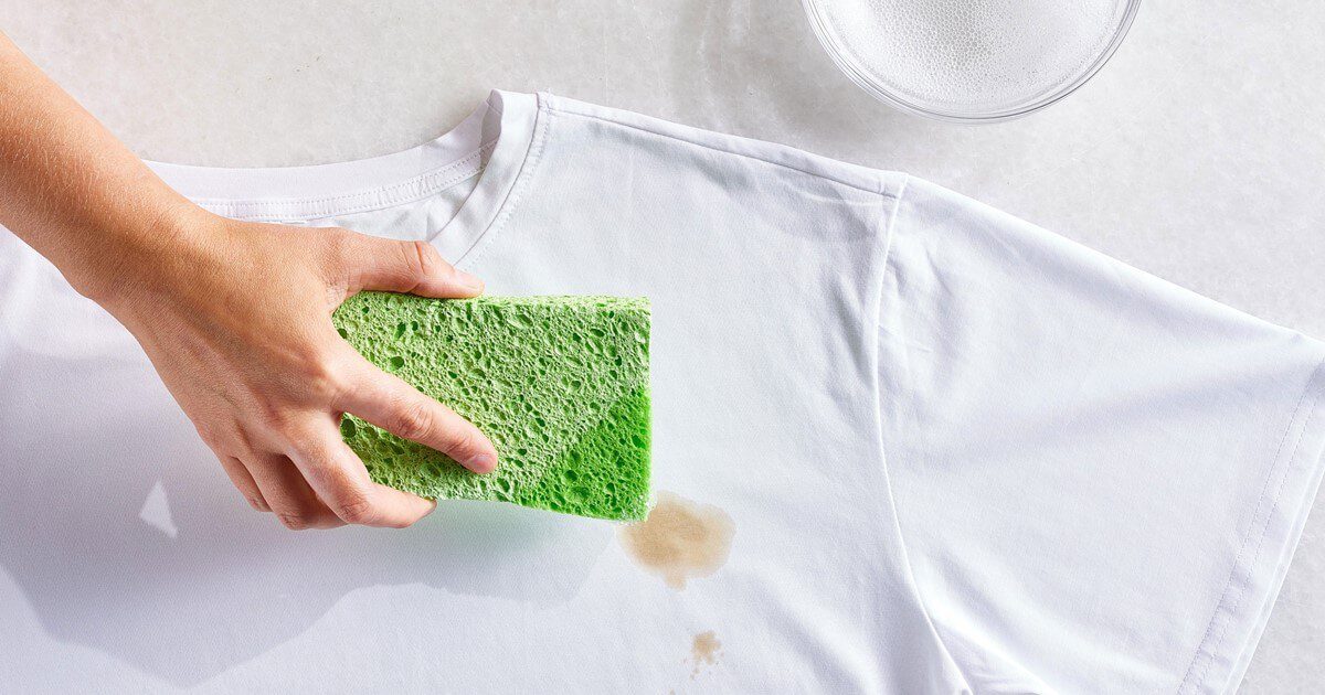 how to remove tea or coffee stains from light colored clothes